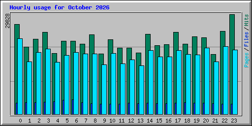 Hourly usage for October 2026